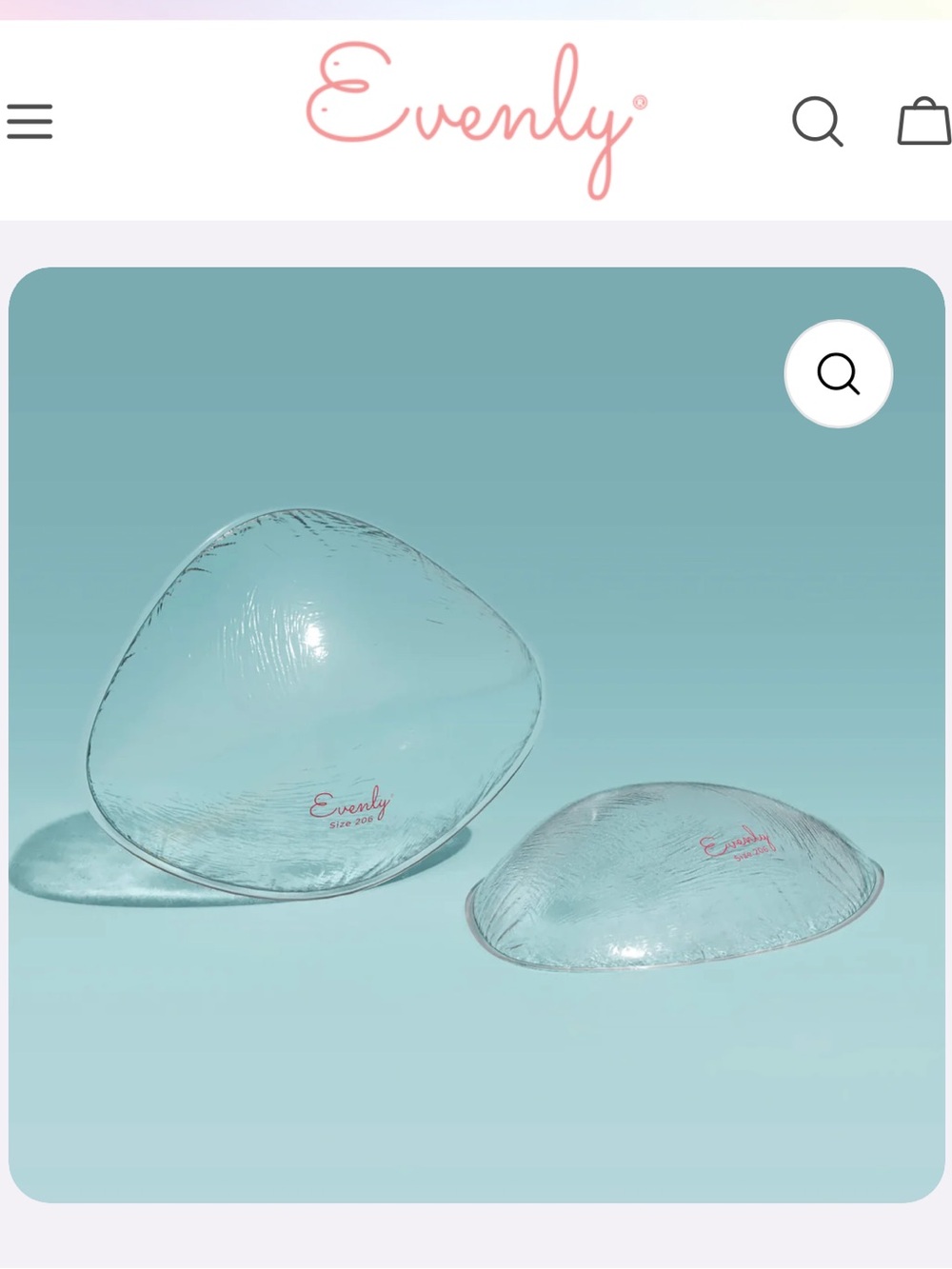 Bra Balancer™ Clear Silicone Insert